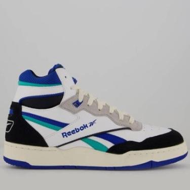 Imagem de Tênis Reebok BB 4000 II Mid Branco e Azul-Masculino