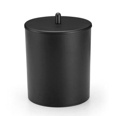 Imagem de Lixeira de Banheiro/Cozinha com Tampa 5 Litros - Arthi, Preto
