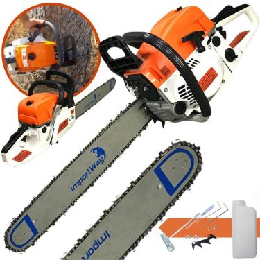 Imagem de Motosserra 63cc Importway a Gasolina 2,8hp Sabre Grande 22" Pol. Forte e Potente