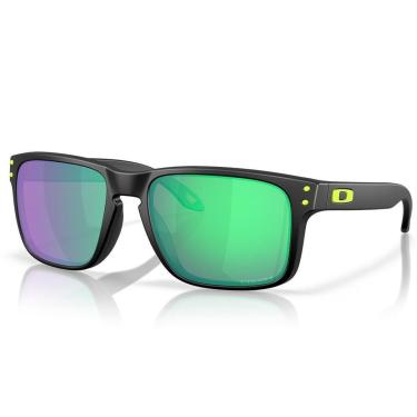 Imagem de Óculos de Sol Oakley Holbrook Matte Black Prizm Road Jade-Masculino