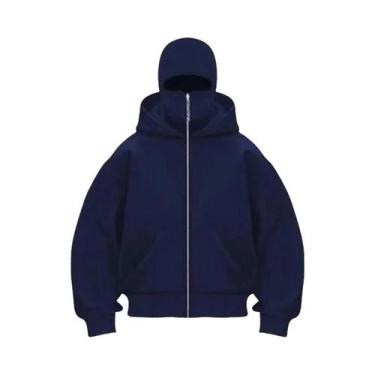 Imagem de Moletom Masculino Com Capuz Duplo Balaclava Y2K Gótico Harajuku Outono