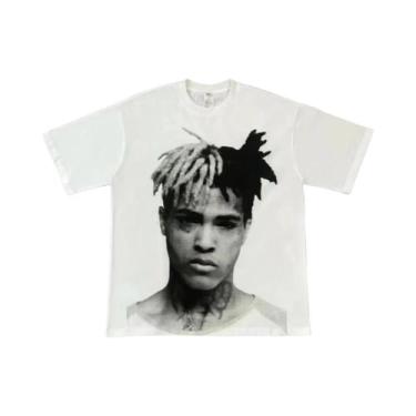 Imagem de Camiseta Unissex Oversized Y2K Vintage Harajuku Retro Goth Hip-hop De 