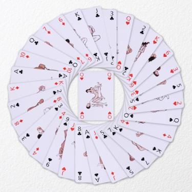 Imagem de Date Night Wild Themed Playing Cards 54 Unique Cards, Romantic Couples Card Games--Clear Print Illustration Poker Deck for Couples Anniversaries Holidays Boyfriend Bachelor Party Game Pranks Gag Gift