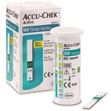 Imagem de Tiras Reagentes Accu-Chek Active Roche - 50 tiras