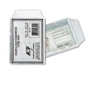 Imagem de Kit Protetor Porta Documentos Cnh 65mm x 90mmC/aba 30 Unidades - ACP