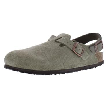 Imagem de Birkenstock Tamancos Tokio masculinos, Castanho-acinzentado/bege, 6-6.5 Women/4-4.5 Men