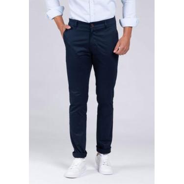 Imagem de Calça Docthos Slim Sarja Lisa, 029 azul noite, 48