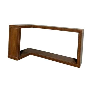 Imagem de SiaBiced Prateleira de canto de 90 graus para parede, estante multifuncional, prateleira flutuante para decoração de sala de estar e quarto.