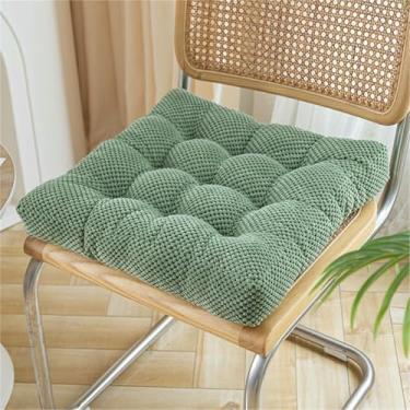 Imagem de Almofadas para cadeiras de jantar, com base antiderrapante, almofadas para assento de cozinha com amarras, almofada de assento lavável para sala de jantar interna.