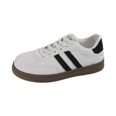 Imagem de Tênis Esportivos Femininos Bonitos Com Bordado Antiderrapante Para Pri