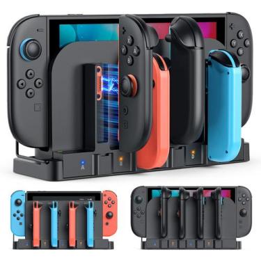 Imagem de Base Cargadora YUANHOT 8 en 1 para Nintendo Switch 2 2025 y OLED