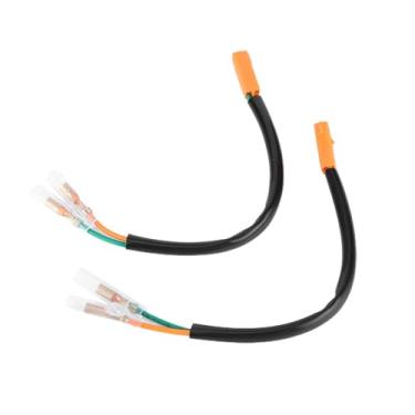 Imagem de Naroote Adaptador de Fiação de Sinal de Volta para Motocicleta, Plugue Prático Adequado para Z900 Z650, Plugue de Fio de 2 Pinos para Piscas Led, Comprimento de 19.5cm