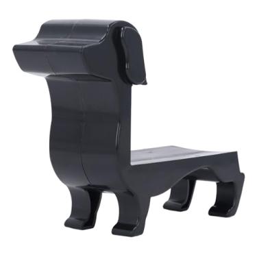 Imagem de TOPINCN Suporte para Garrafa de Vinho para Cachorro Salsicha, Organizador de Vinho de Cozinha de Mesa de Plástico Multifuncional Com Estrutura Robusta, para Jantares e Decoração de (Preto)