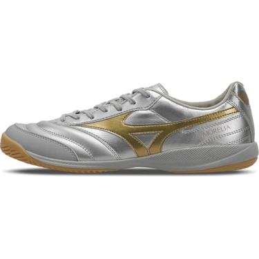 Imagem de Mizuno Chuteira Futsal Masculina Mizuno Morelia Sala Pro in 39 Prata