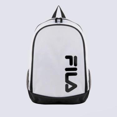 Imagem de Mochila Fila College Letter Branca e Preta, Único