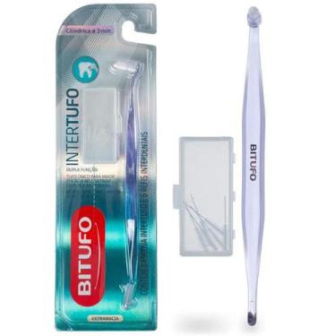 Imagem de Escova Dental Bitufo Intertufo 3mm Com 6 refis interdentais