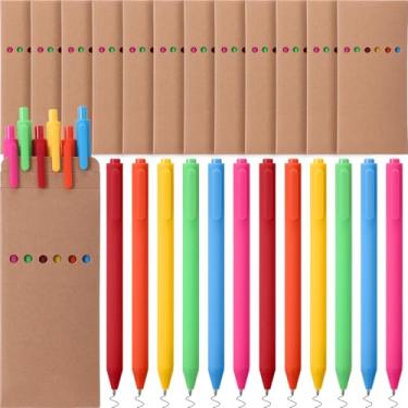 Imagem de Maitys 144 canetas de gel pretas a granel, 24 caixas, pacote mini sem derramamento, canetas retráteis de ponta fina de 0,5 mm para diário e esboços, presentes cristãos, escola, negócios, material de