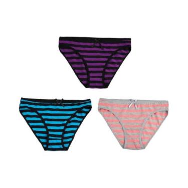 Imagem de Conjunto De Calcinhas De Renda Sexy Para Mulheres, Estampa Listrada, L