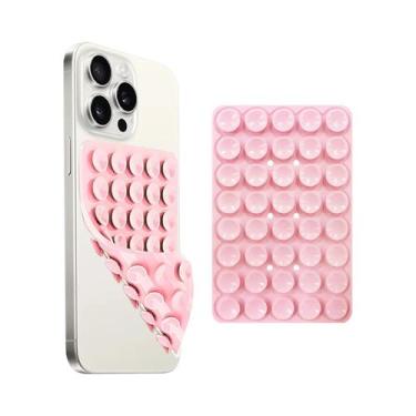 Imagem de Suporte De Telefone Multifuncional Com Ventosa De Silicone Antiderrapa