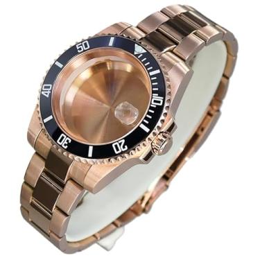 Imagem de FEIYASHI Caixa de relógio de aço inoxidável SUB de 40 mm para NH35/NH36/38 Miyota8215 ETA2824 movimento com bisel de rotação unidirecional, Tampa inferior sólida 1, For ETA2824 PT5000 Movement, Caixa