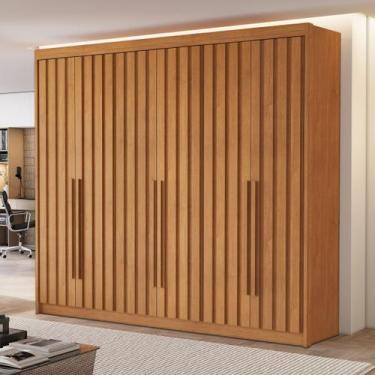 Imagem de Guarda Roupa Casal 6 Portas Ripadas Portugal - Conquista Móveis