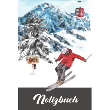 Imagem de Geschenk für Männer Skifahren: Praktisches Notizbuch mit punktierten Seiten Dot Grid ein schönes Ski Zubehör und Skisport Accessoire für Skifahrer Mann beim Skilaufen im Skiurlaub