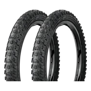 Imagem de Par Pneu Aro 16 X 1.75 Bike Levorin Excess Ex Cravos Preto
