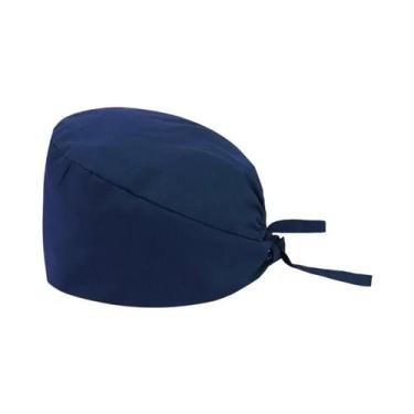Imagem de Touca Cirúrgica Ajustável Unissex Em Cor Sólida Para Enfermeiros, Médi