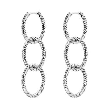 Imagem de Brincos De Prata 925 Estrela E Lua Com Design Moderno Entrelaçado Para