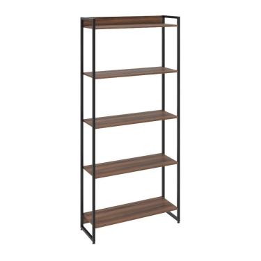 Imagem de Kit 3 Estantes Escritório 5 Prateleiras 186x80cm Nogal