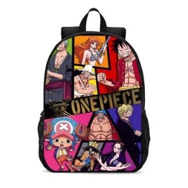 Imagem de Mochila Escolar Infanto Juvenil Anime One Piece Bando Piratas Novidades 0267-Unissex