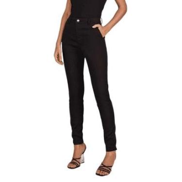 Imagem de Calça Feminina Lado Avesso Jegging Pin-Up Preta - L12500-Feminino
