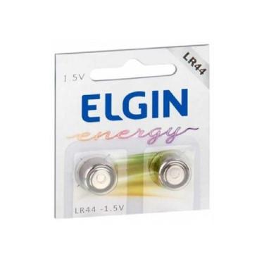 Imagem de Bateria Alcalina LR44 A76 AG13 Elgin 82194 - com 2 Unidades - para bri
