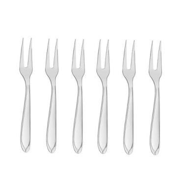 Imagem de Kit 6 Garfos De Churrasco Grande Trinchante Inox Laguna - Tramontina F