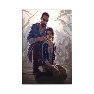 Imagem de Pôster De Arte Em Tela De Videogame De Anime, the Walking Dead Telltal