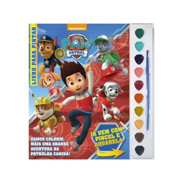 Imagem de Livro - Patrulha Canina Livro para Pintar com Aquarela - On Line Edito