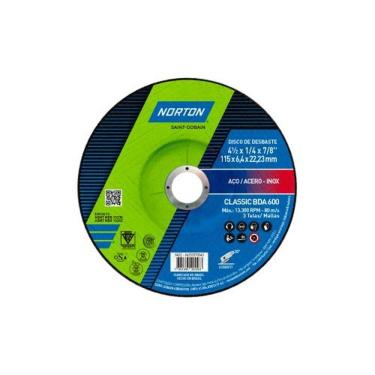 Imagem de Disco Desbaste 4,5'' Norton Para Solda E Aço - 2 Telas - 5mm