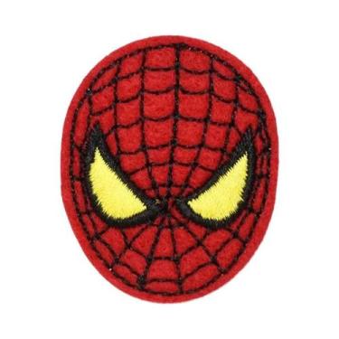 Imagem de Patch Bordado Do Desenho Animado Do Homem-Aranha Da Marvel Para Decora