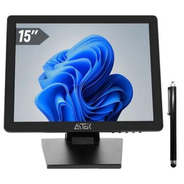Imagem de Monitor LED 15" Touchscreen, 60hz 5ms, VGA HD HDMI AV com Caneta Bivolt Aitek - SIGMA-MT151