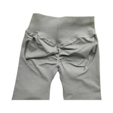 Imagem de Leggings Cropped Sem Costura Para Mulheres, Efeito De Levantar O Bumbu