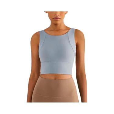 Imagem de Sutiã Esportivo Sexy Para Mulheres, Top Cropped De Yoga, Roupas De Fit