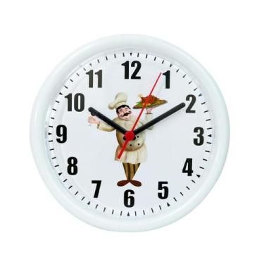 Imagem de Relógio de parede poliestireno 24cm - Fmart, L