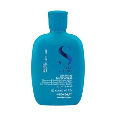 Imagem de Shampoo Alfaparf Semi di Lino Curls 250ml hidrata nutre reduz o frizz 