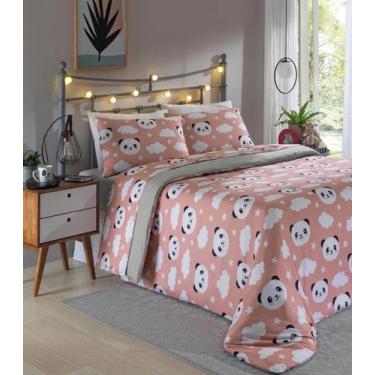 Imagem de Jogo De Cama Solteiro 3 Peças Lar E Lazer Rosa, UN, Rosa