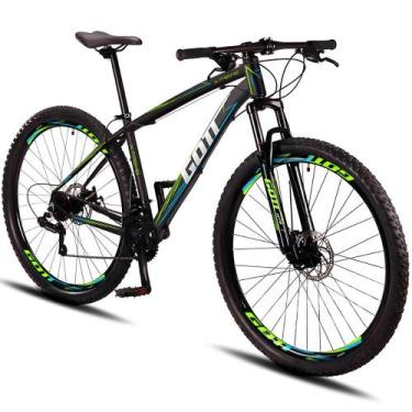 Imagem de Bicicleta Aro 29 Alumínio Gott 24v Freio a Disco X-Treme, Verde, Azul,