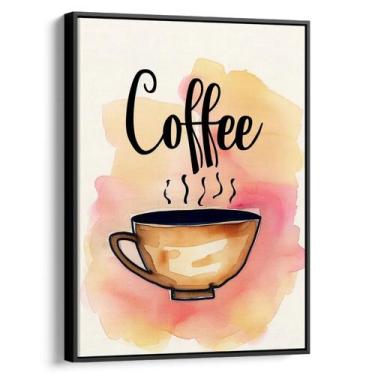 Imagem de Quadro decorativo Café e Seus Vapores de Aquarela Encantadora - Art Ca