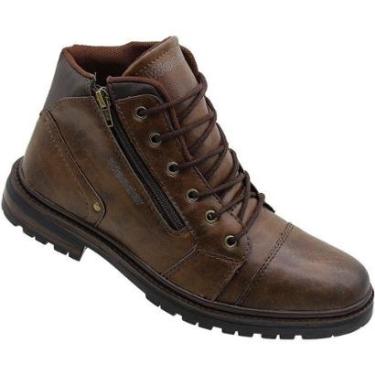 Imagem de Bota Casual Coturno Wonder Resistance Cano Curto Cadarço E Zíper Masculina-Masculino