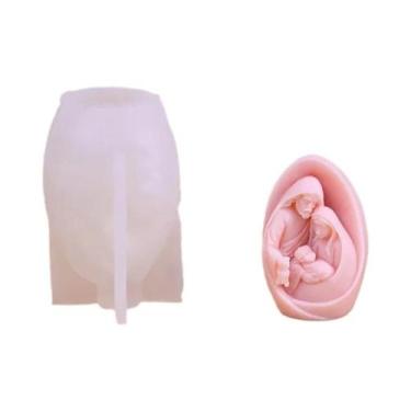 Imagem de Molde De Silicone Família Jesus Para Velas, Estátua 3D De Jesus, Ferra