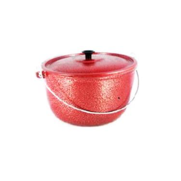 Imagem de Caldeirão Alumínio Fundido Craqueado Alça Galvanizada 18cm - DIVIFORTE