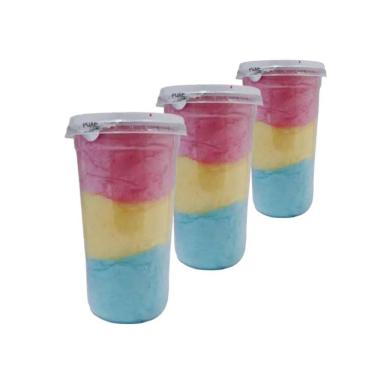 Imagem de Algodão Doce Colorido Unicornio Pote C/ 3unid